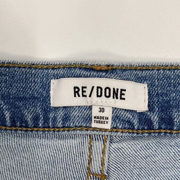 Re/Done 90s High Rise Ankle Crop in Light Dusk Destroy Women’s Size 30 New - Picture 6 of 13